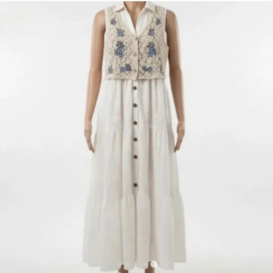 پیراهن خامه دوزی