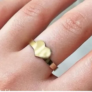 انگشتر قلب استیل رنگ ثابت