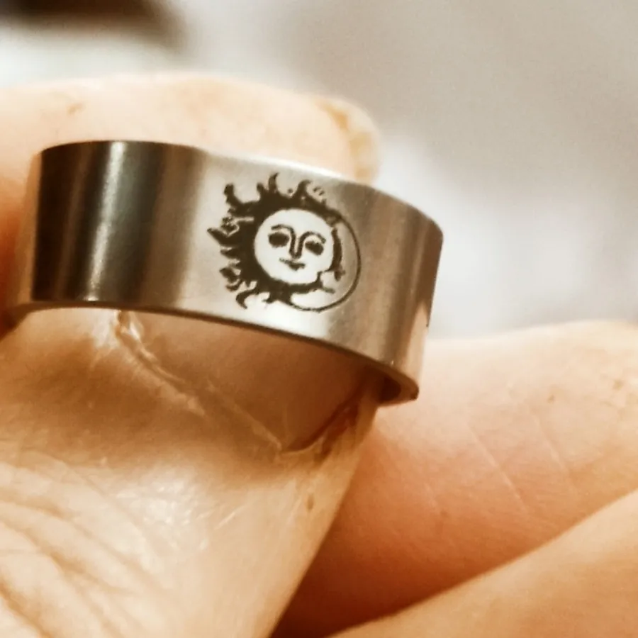 انگشتر خورشید استیل