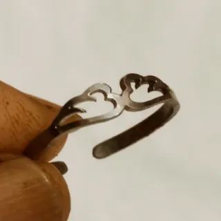 انگشتر بال فرشته استیل