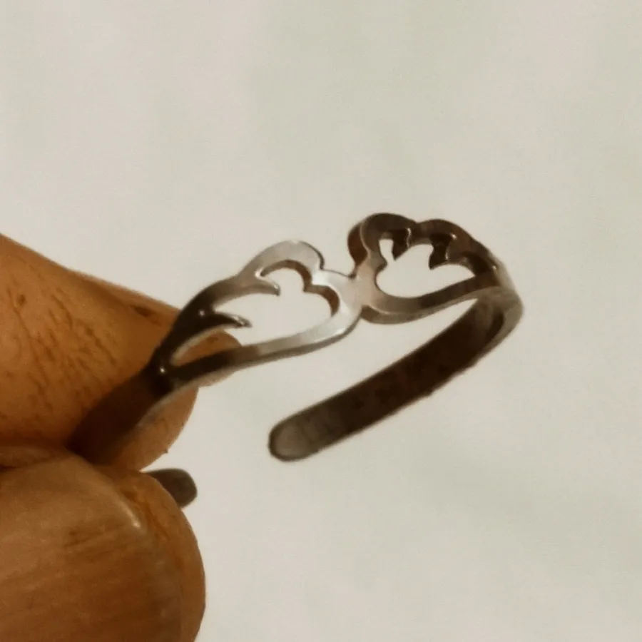 انگشتر بال فرشته استیل