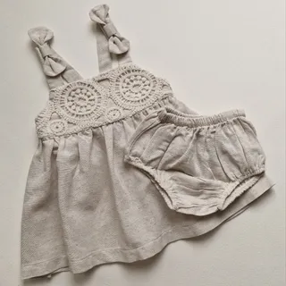 پیراهن عروسکی ترک لینن