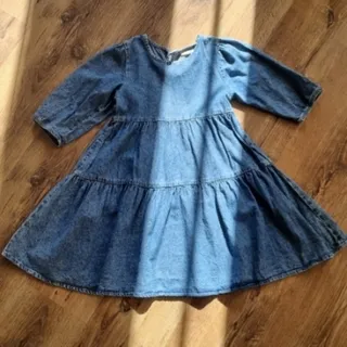 پیراهن جین دخترانه 7_8سال