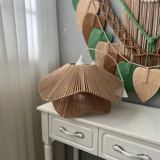 لوستر دوطبقه مکرومه