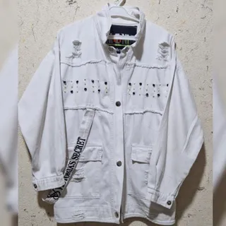 کت جین سفید