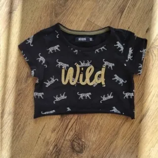 کراپ مشکی دخترانه