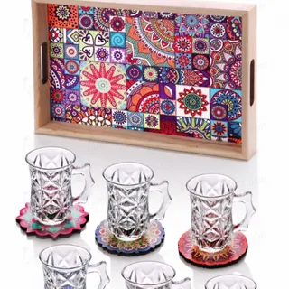 ست 13 پارچه استکان ترک