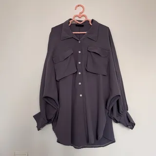 مانتو دانشجویی طوسی