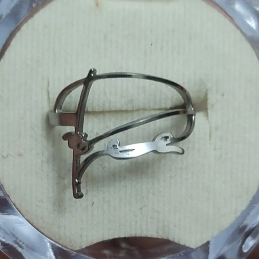 انگشتر استیل رنگ ثابت