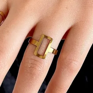 انگشتر استیل  کپی طلا