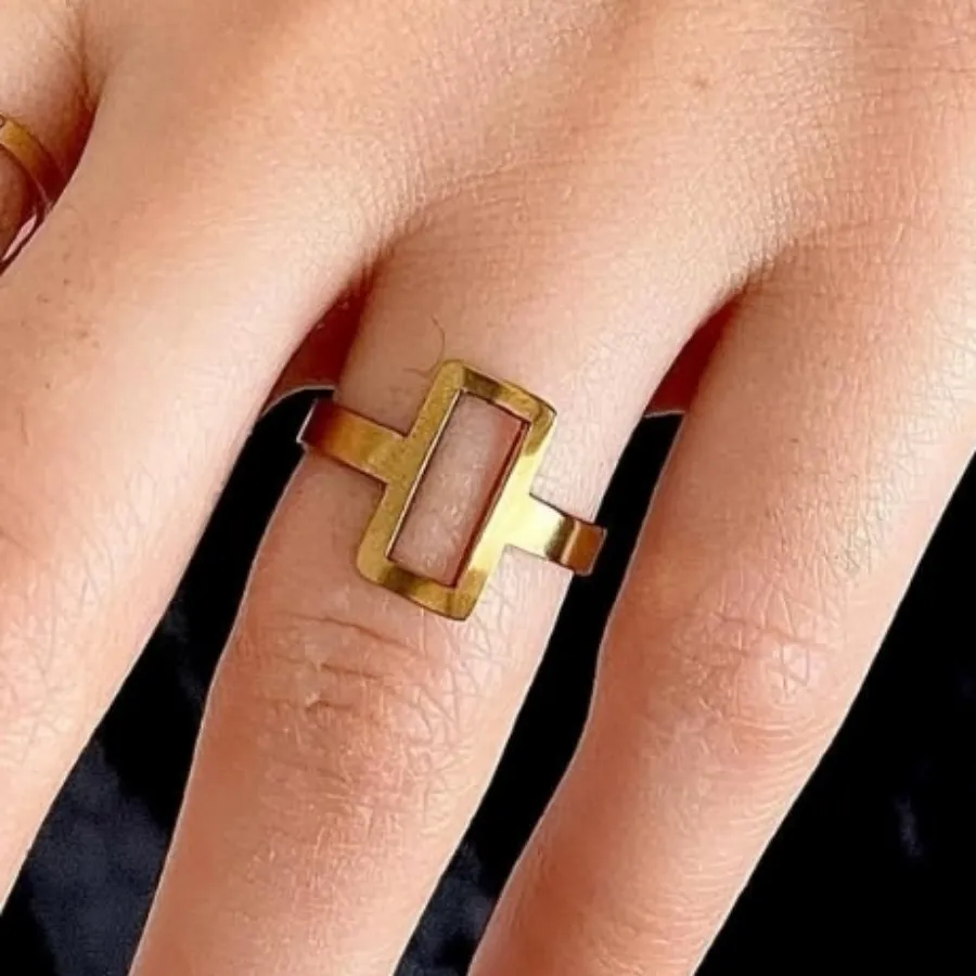 انگشتر استیل  کپی طلا