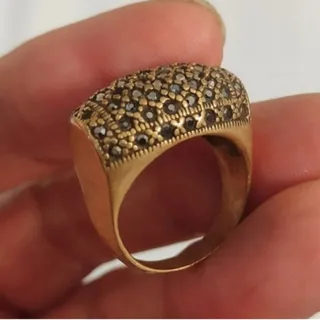 انگشتر برنجی پرنگین