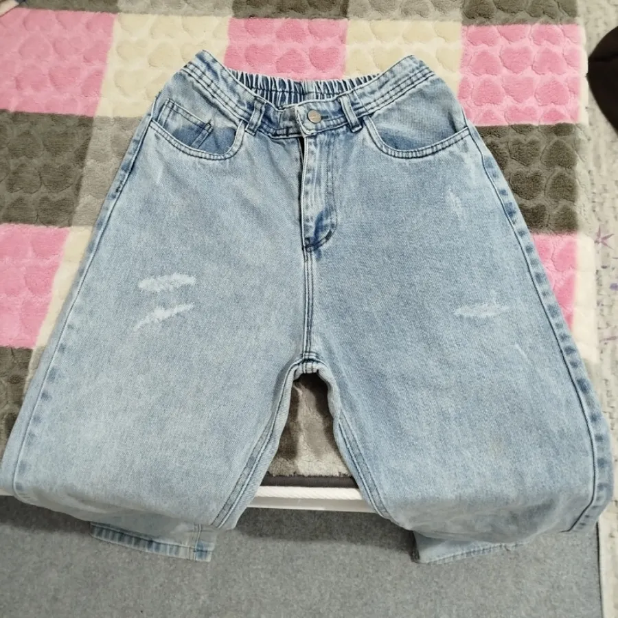 شلوار بگ آبی