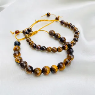 دستبند سنگ اصل چشم ببر