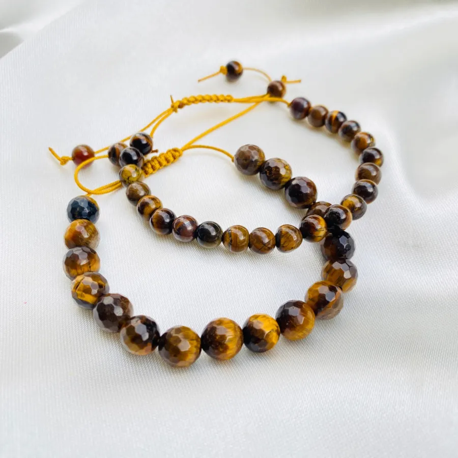 دستبند سنگ اصل چشم ببر