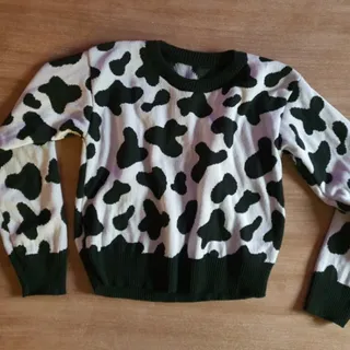 بلوز بافت پلنگی نیم کراپ