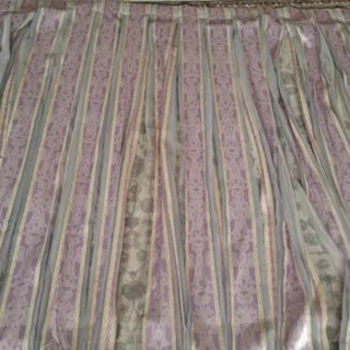 پرده یاسی شیشه ای