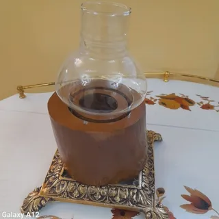 جاشمعی پایه چوبی فانوسی