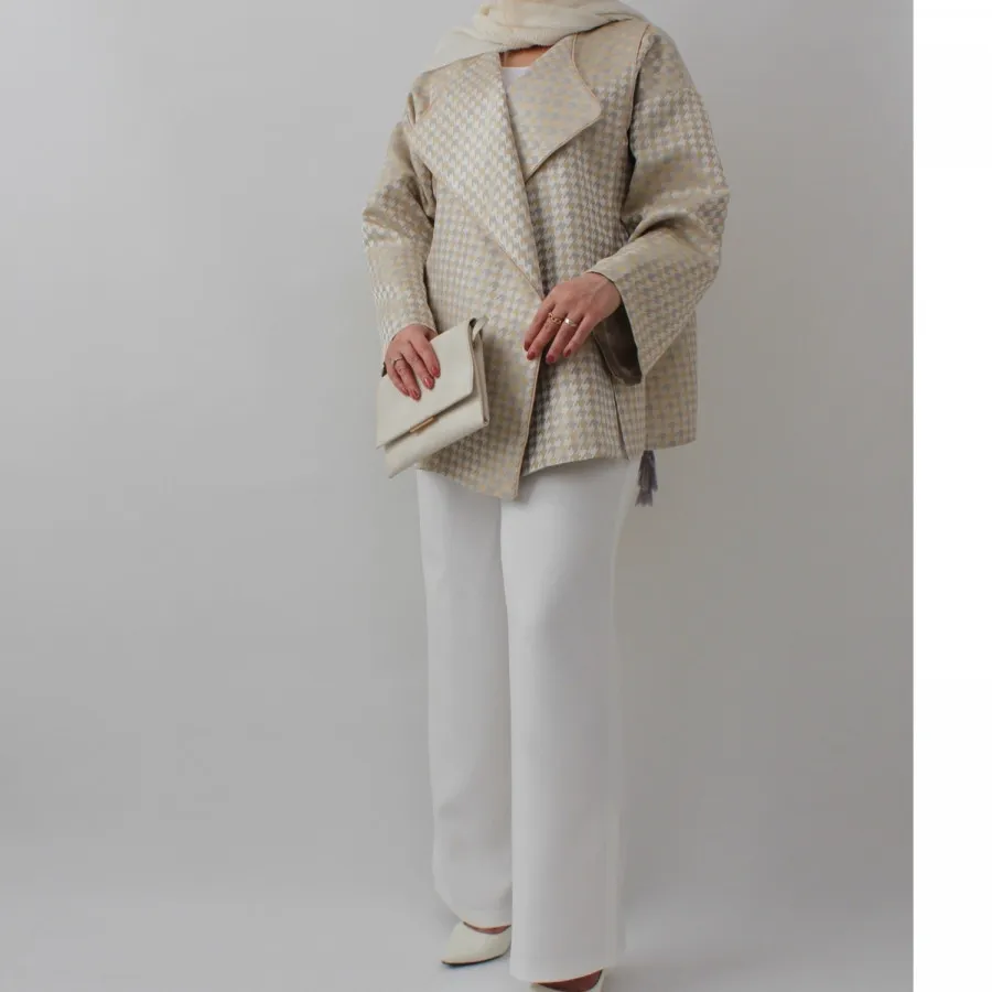 کت ژاکارد طرح دار