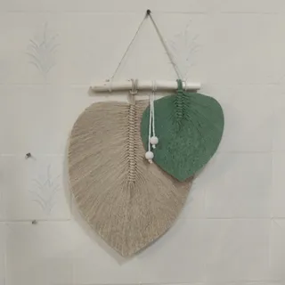 آویز دیوارکوب مکرومه