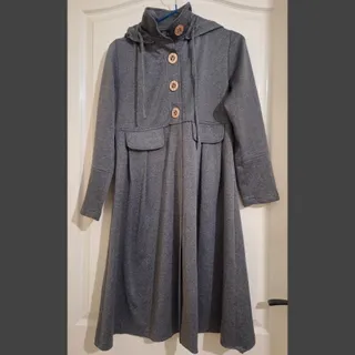 مانتو پاییزه کلاه دار