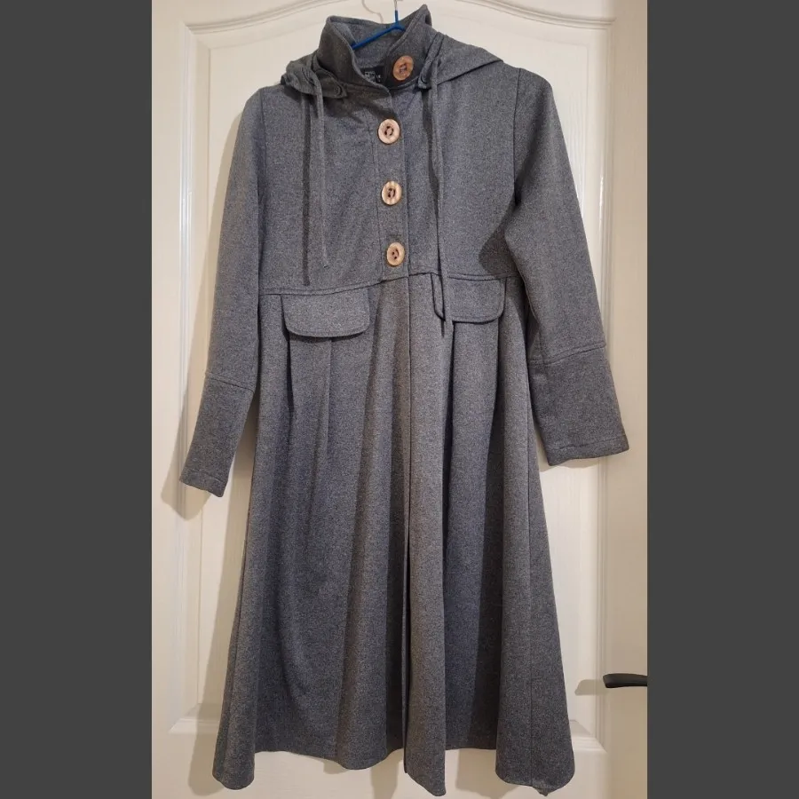 مانتو پاییزه کلاه دار