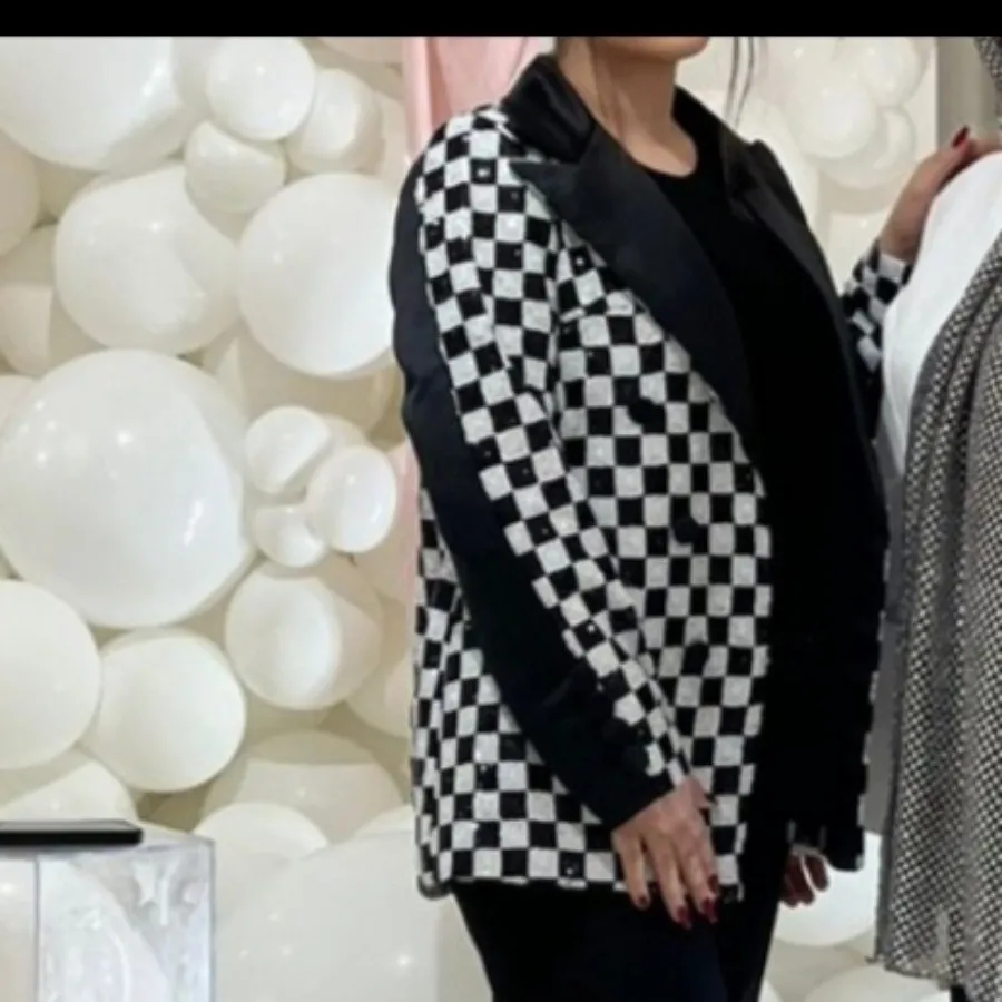 کت پولک دوزی و ساتن