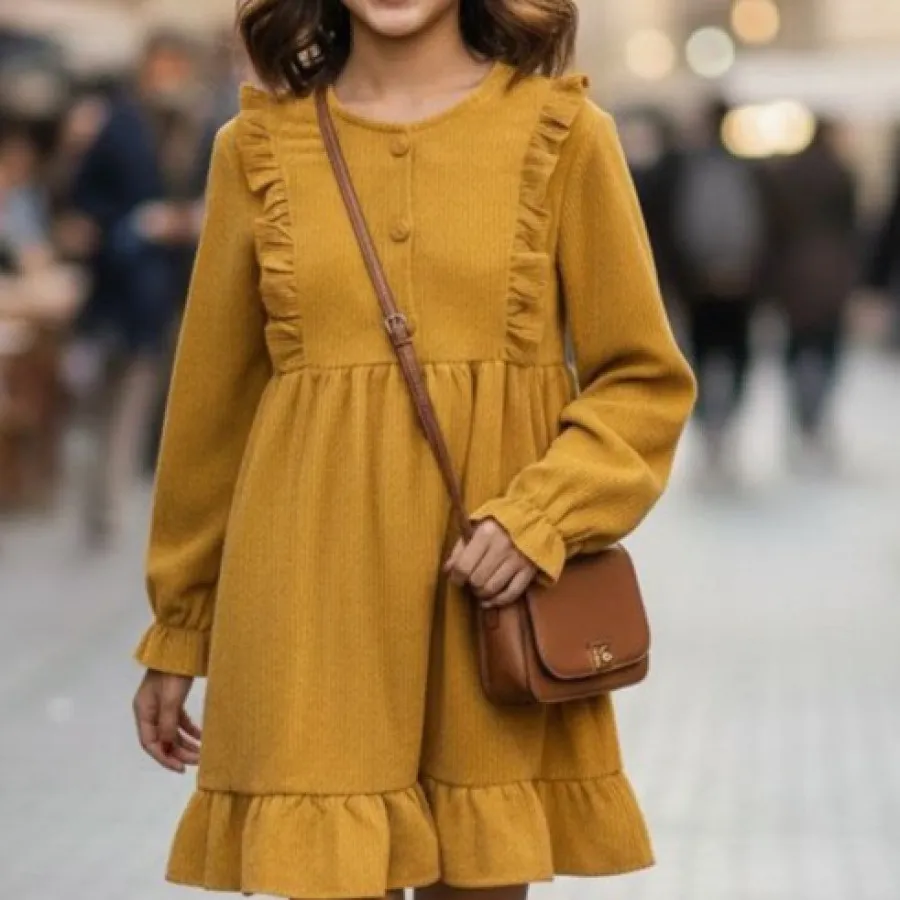 پیراهن مخمل کبریتی