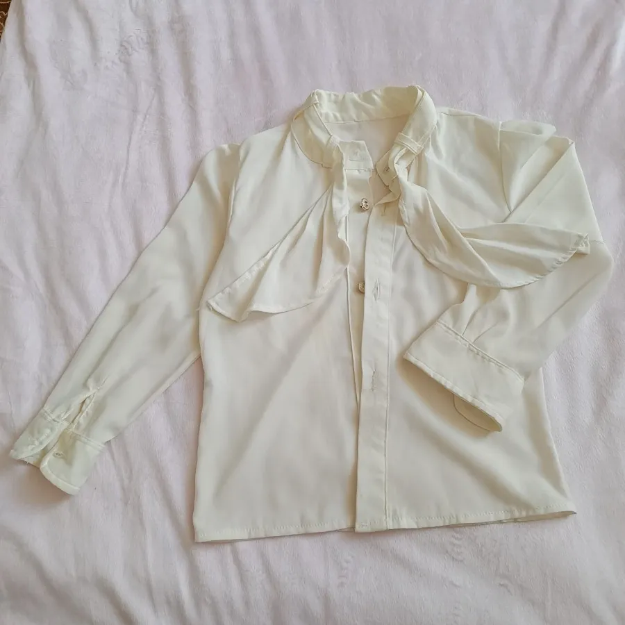 شومیز سفید دخترانه