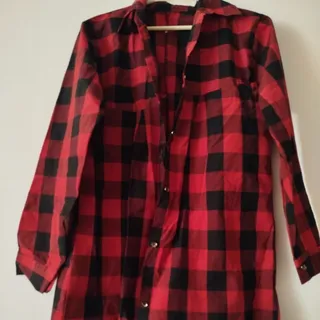 مانتو شومیزی چهارخونه