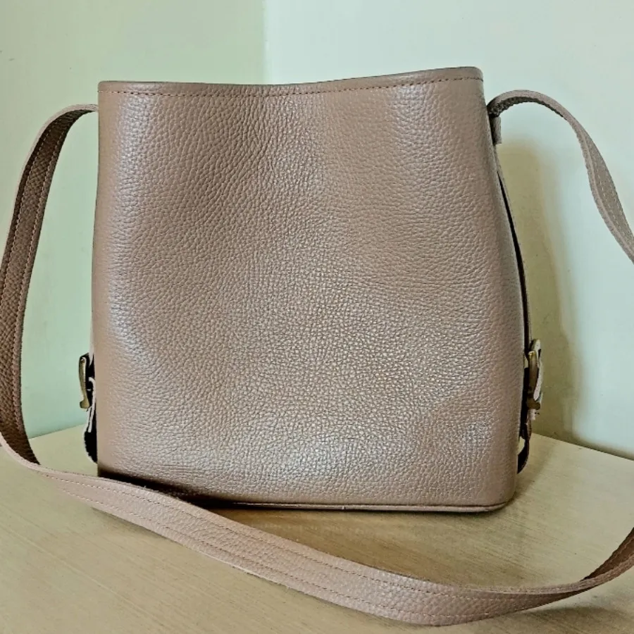 کیف چرم نسکافه ای