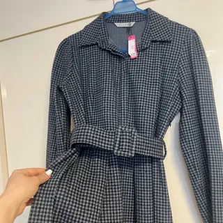 مانتو ضخیم ترک چهارخانه