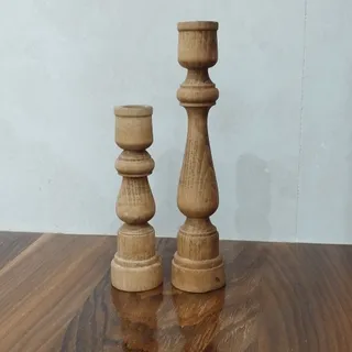 شمعدان چوبی