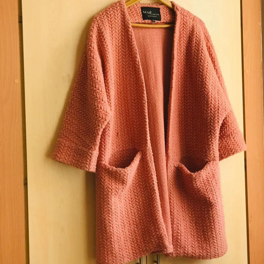 کت پشمی زنانه تک رنگ