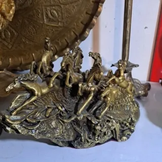 مجسمه برنزی کاروان اسب