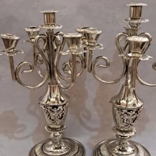 جفت شمعدان اروپایی 5 شاخه