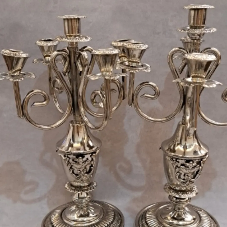 جفت شمعدان اروپایی 5 شاخه