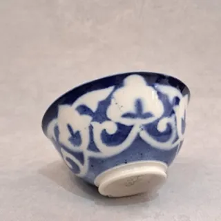 کاسه روسی قلم آبی قدمتدار