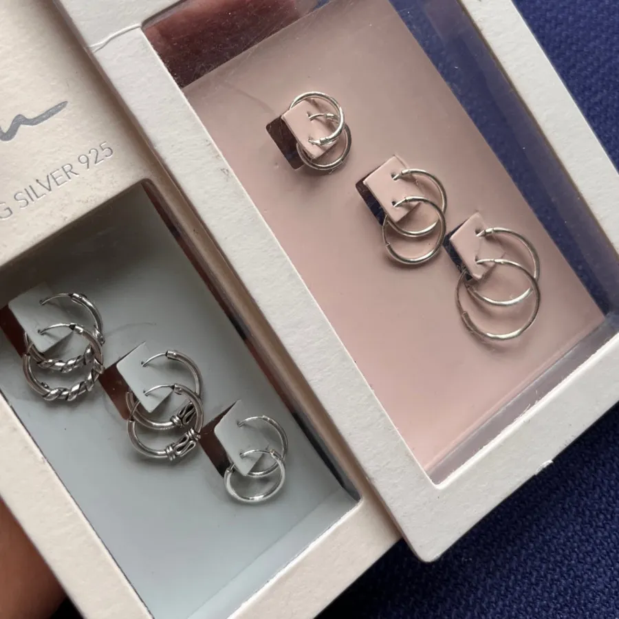 گوشواره نقره حلقه ای