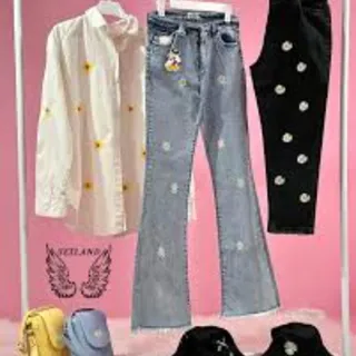 شلوار لی بوتکات بابونه