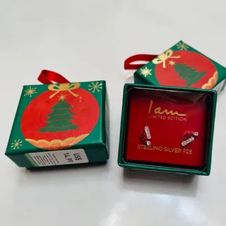 گوشواره نقره پکدار i am