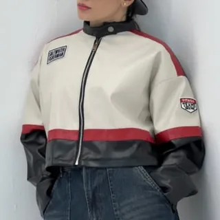 کت کراپ چرم