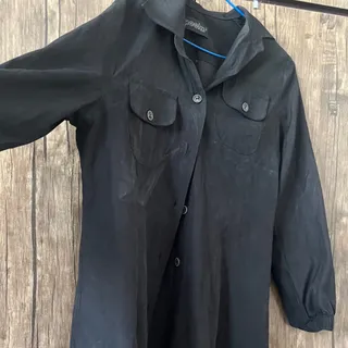 مانتو مشکی جنس میکرو