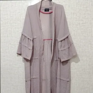 مانتو عبایی صورتی چرک