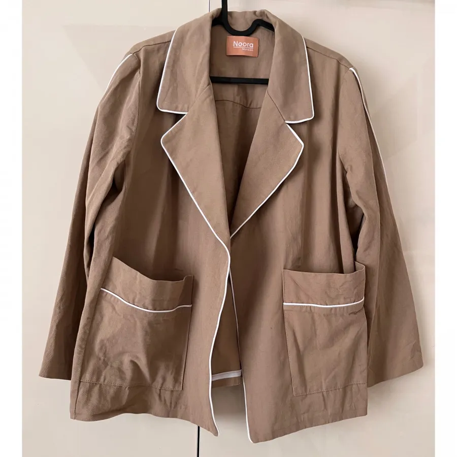 کت کوتاه کتان بدون آستر