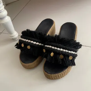 صندل لژ دار مکرومه