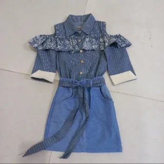 سرهمی دخترانه بلوز و دامن