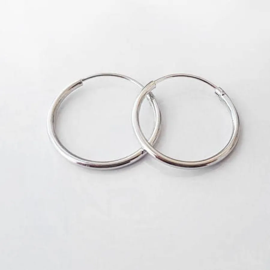 گوشواره نقره حلقه ای