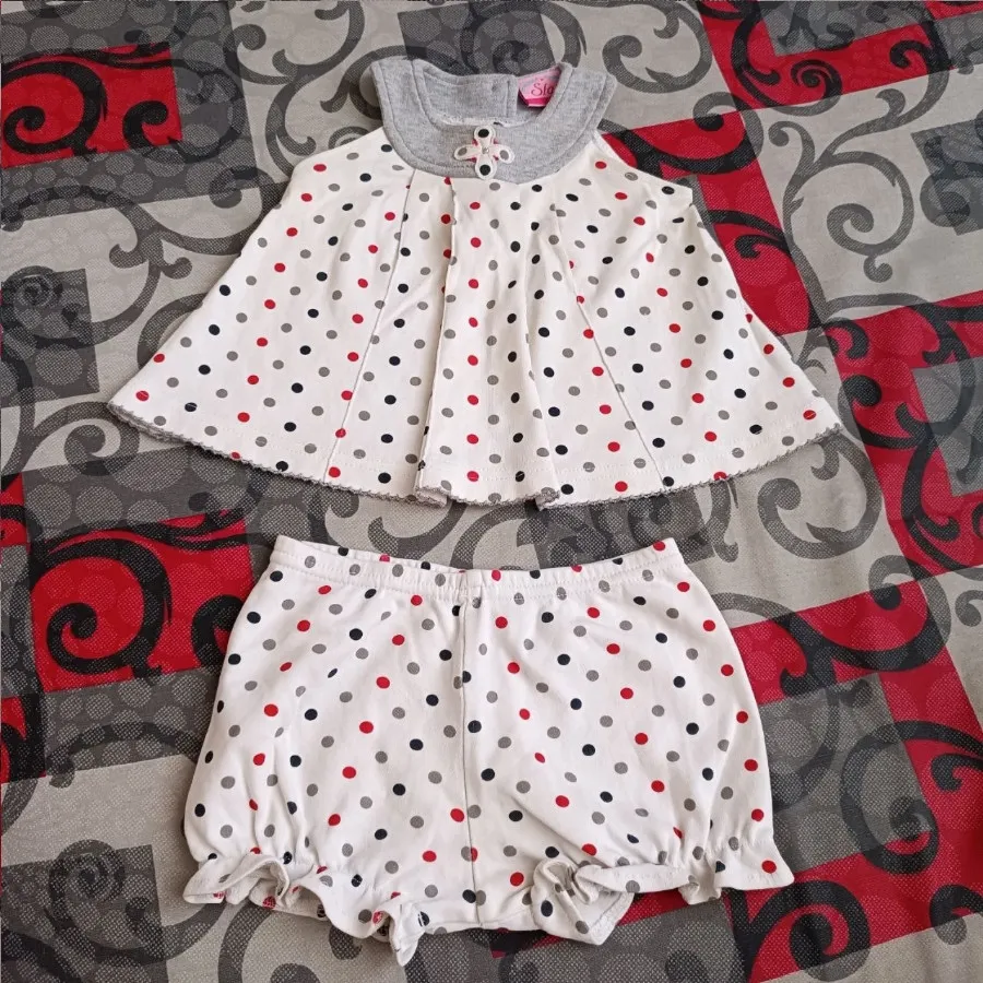 ست پیراهن شورتک دخترانه