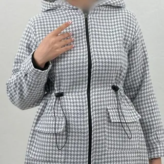 مانتو پشمی پاییزه کلاه دا